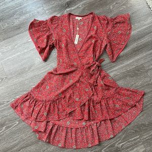 Floral Wrap Dress - New with Tags